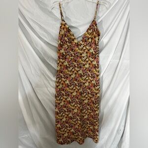 Forever 21 Multicolor Floral Midi Dress